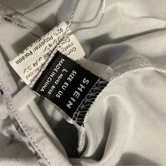 SHEIN Black and White Marble Bodysuit - Picture 5 of 5